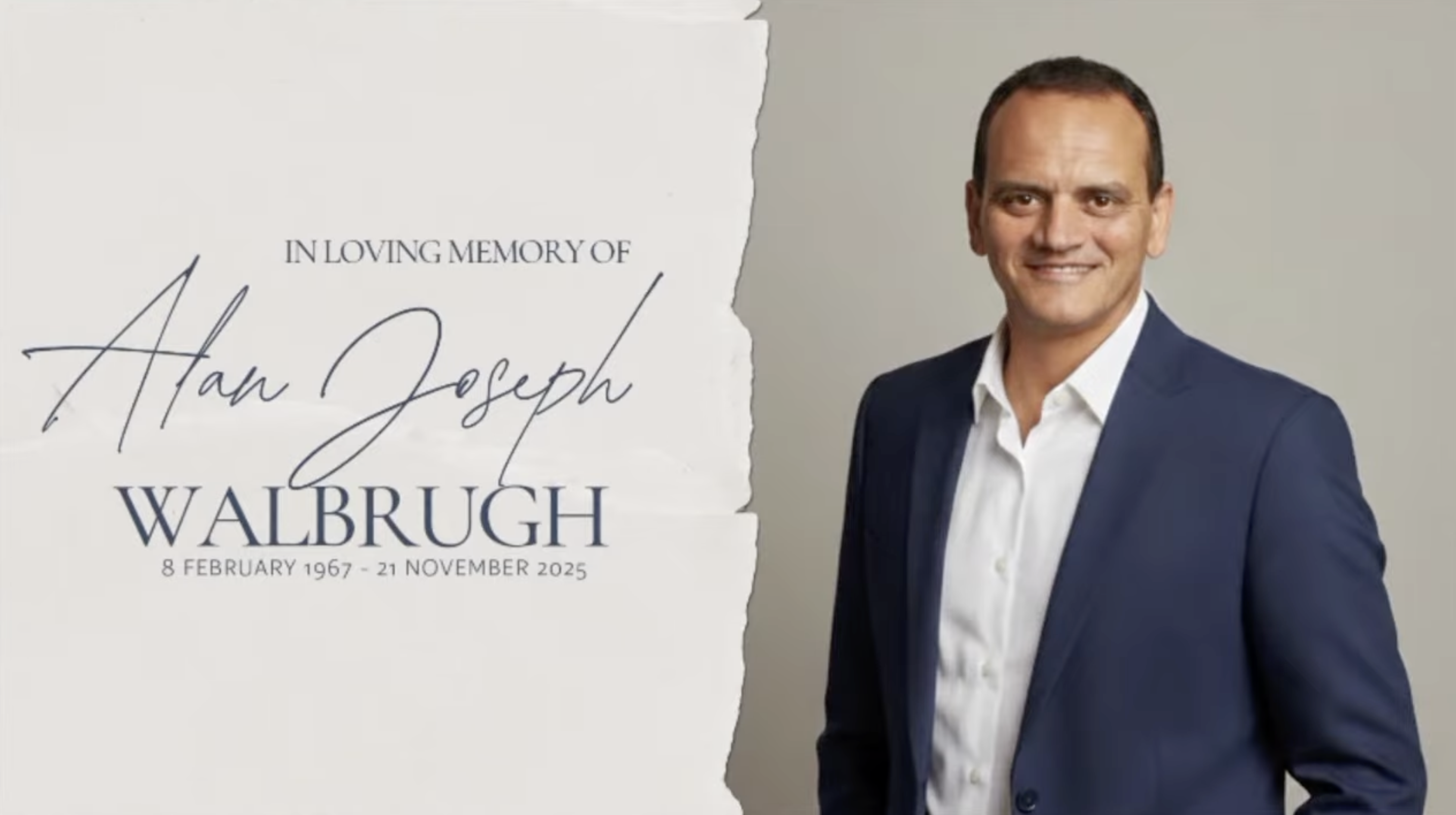 In Loving Memory of Alan Walbrugh